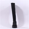 Marco Moreo Liege Studed Knee High Wedge - Black Stretch